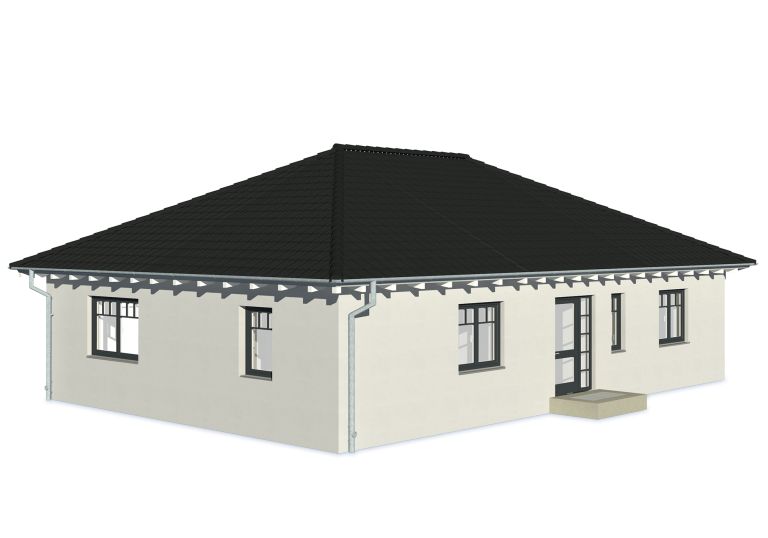 Bungalow B 125, mit Dachboden als Abstellfläche - Grundhaus